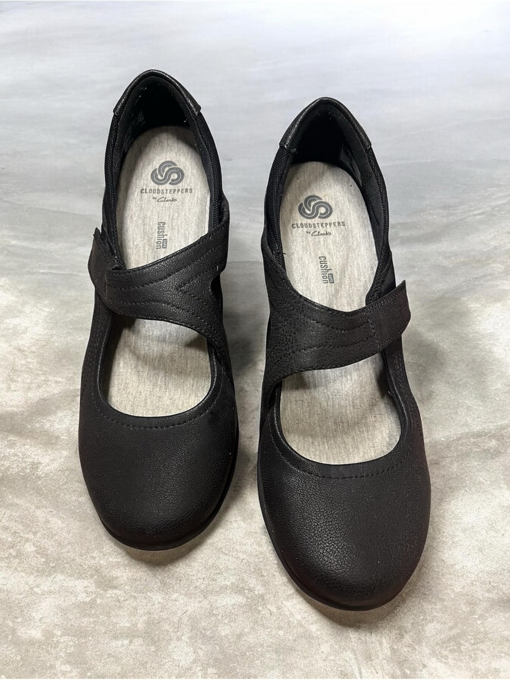 Clarks Black Mary Jane Cloudsteppers Comfort Flats